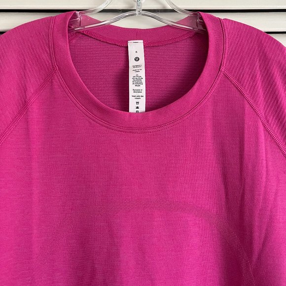 NEW with tags Lululemon Swiftly Tech Short Sleeve Shirt 2.0 *Race Length Pink 6 - Picture 2 of 15